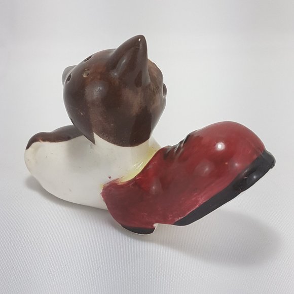 Vintage JAPAN Salt and Pepper Shakers Anthropomorphic Cats Kittens Pets Patches - Picture 12 of 16